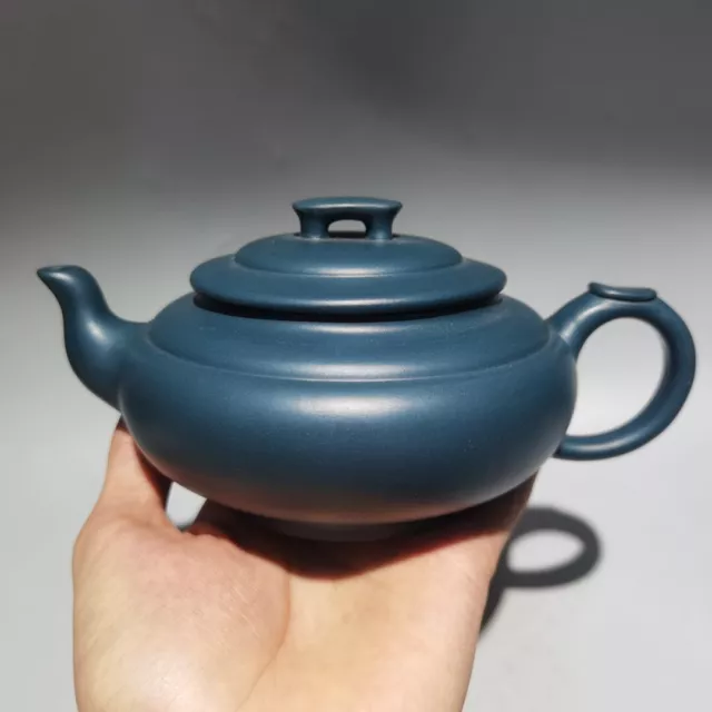 vintage chinese yixing purple clay teapot zisha ceremony green Asian Collectible 2