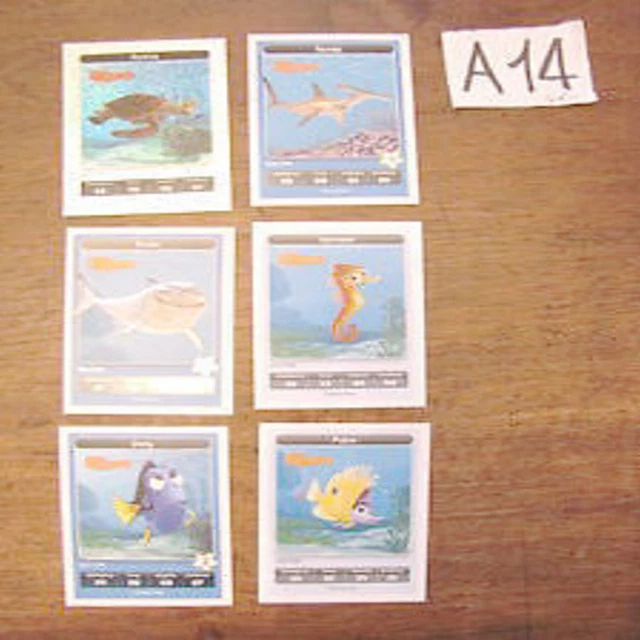 6 FIGURINE ESSELUNGA Disney Pixar Finding Nemo rare A14 EUR 13,00