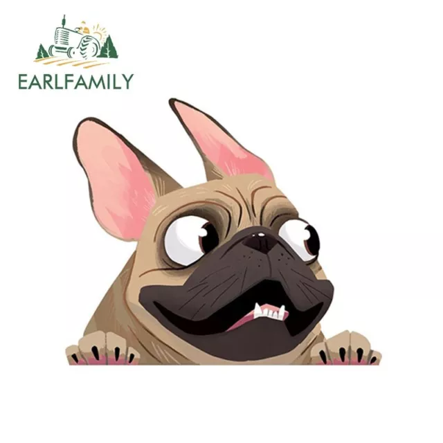 EARLFAMILY 5.1'' Fawn French Bulldog Car Sticker Pet Dog Animal Vinyl Decal