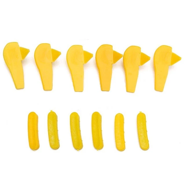 Must Have 12 pz protezioni cerchio testa anatra in nylon per cambiapneumatici set giallo