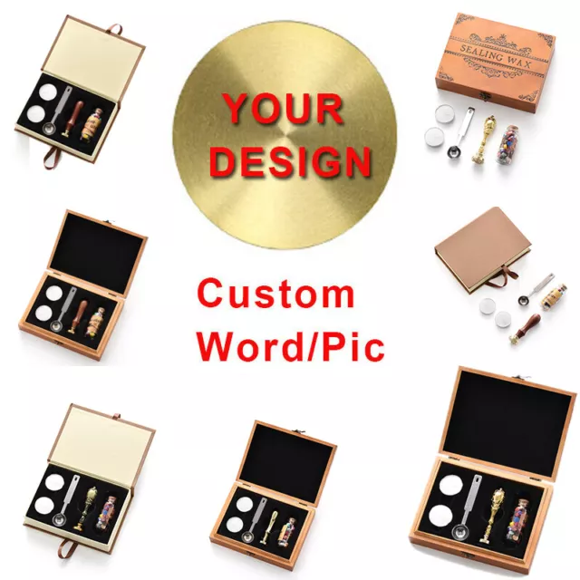 Custom Personalized Logo Invitations Wedding Party Copper Sealing Wax Seal Stamp