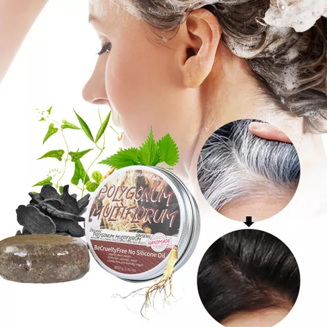 Barra De Champú Oscuro Para El Crecimiento Del Cabello Esencia Natural De <