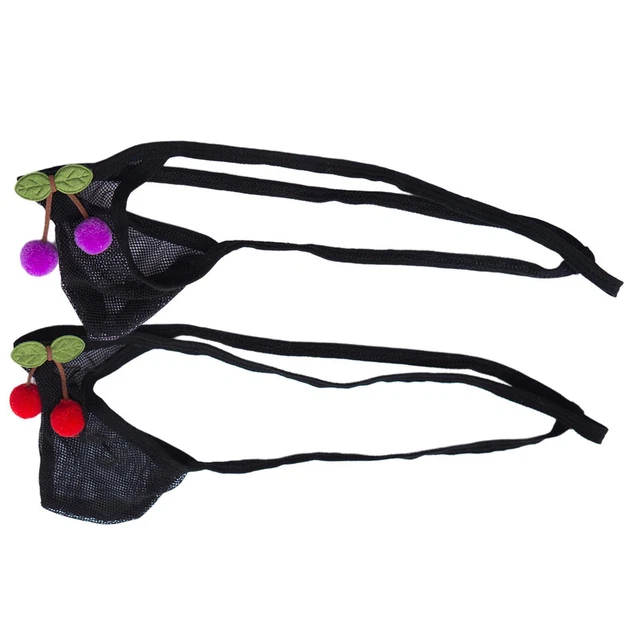 Herren T-Rücken T-Strangas Netz Stretch atmungsaktive Unterhose Höschen Cosplay