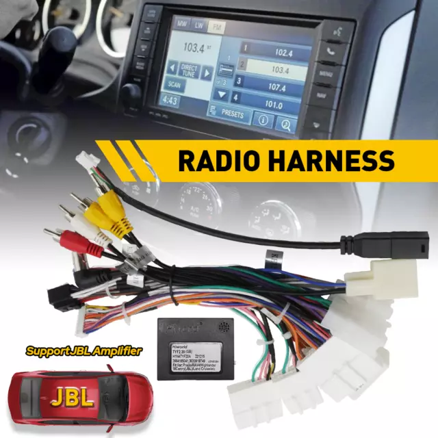 For Toyota Aftermarket Radio Stereo Car Wire Harness Cable Adapter w/ Canbus BOX