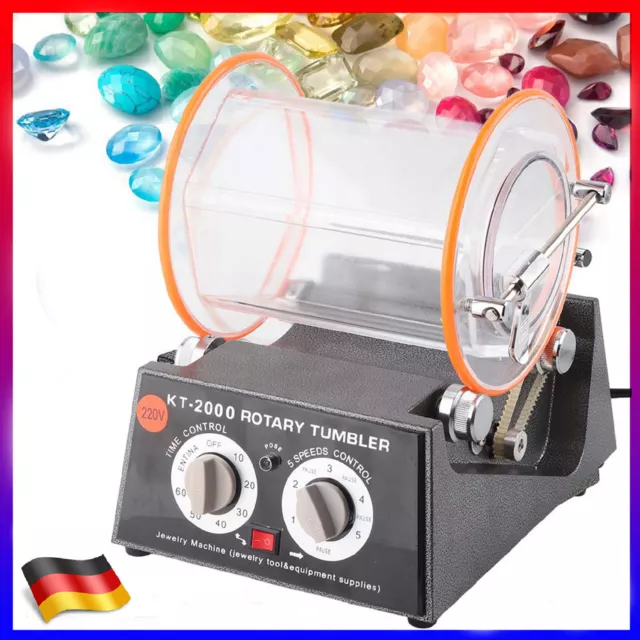 5KG 220V Poliertrommel Poliermaschine Schmuck Polieren Tumbler Jewelry Polisher