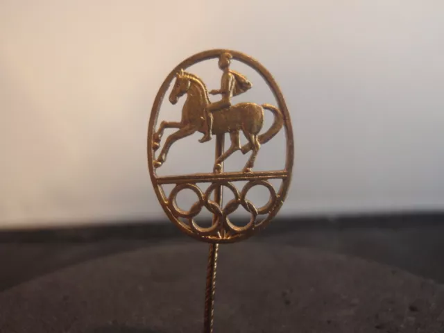 1956 OLYMPIC GAMES MELBOURNE Stockholm Equestrian Events Official Visitor's Pin