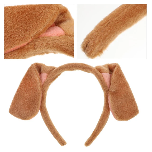 Plüsch-Ohr-Stirnband Welpen Stirnband Turban-Stirnband Nachtclub