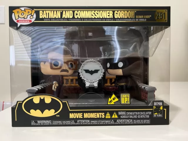 Funko Pop! Heroes Batman 80th Anniversary Batman & Commissioner Gordon Movie  Moments Figure #291 - US
