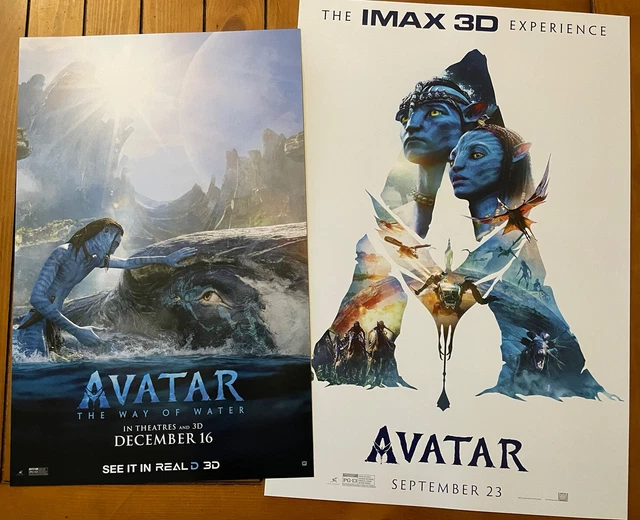 AVATAR: THE WAY Of Water 2022 CINEMARK movie POSTER + IMAX AMC Bonus