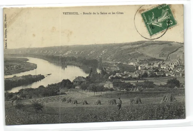 1 CPA 95 Val d Oise Pontoise Vetheuil - Boucle de la Seine et les Cotes