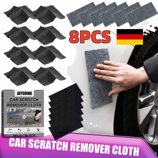 DE,8Stk Reparatur Nano Sparkle Tuch_für Auto Car Kratzer Entfernen-Mehrzweck N/A