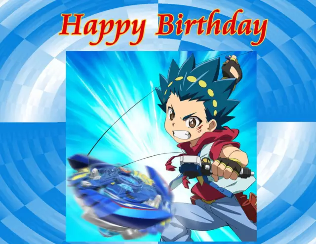 Beyblade Burst edible image, frosting sheet, cake top, print topper