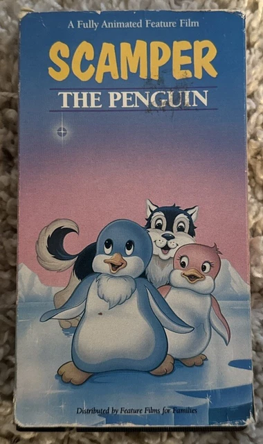 SCAMPER THE PENGUIN VHS Tape Feature Films for Families Animated Kids ...