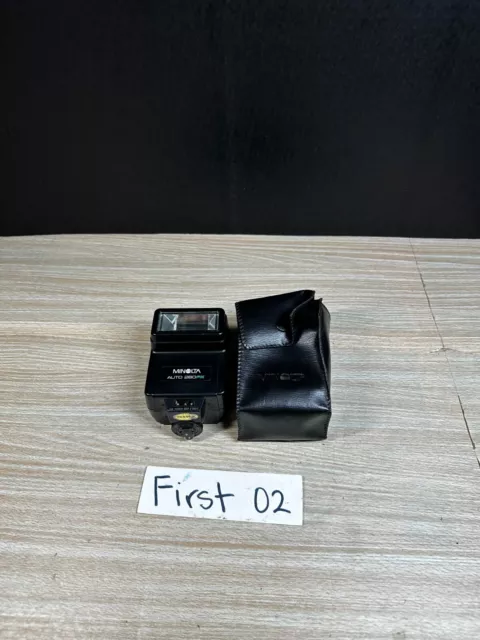 Minolta Auto 280PX Shoe Mount Flash With Case