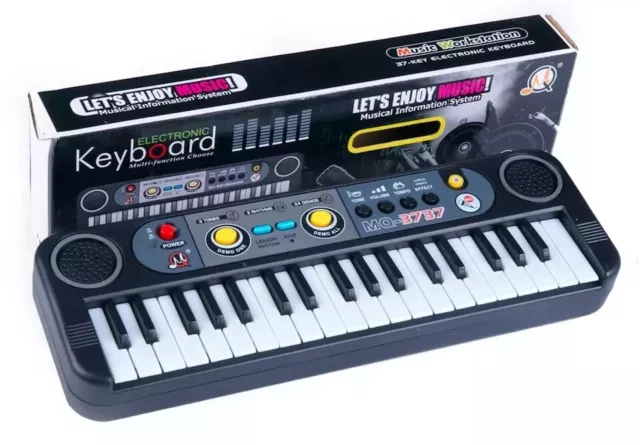 Keyboard Piano Spielzeug 37-Tasten Elektrisches Digital Für Kinder Mit Mikrofon
