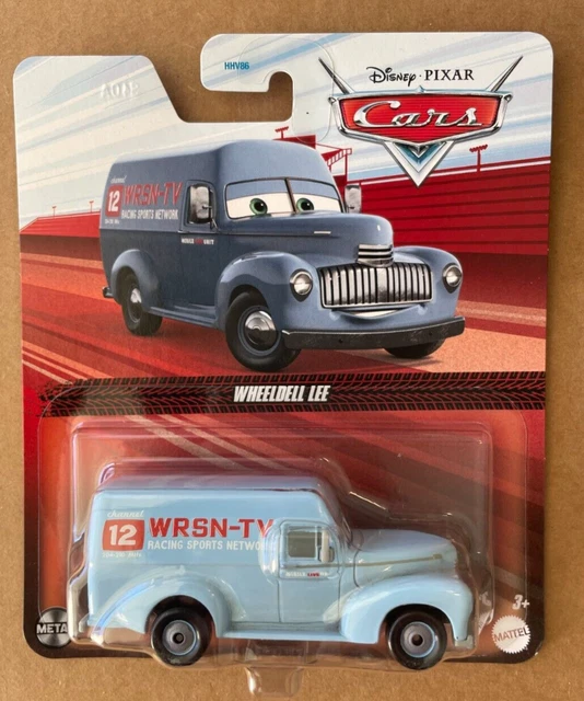 DISNEY PIXAR CARS Wheeldell Lee TV Truck 2024 Diecast NEW Clear Red