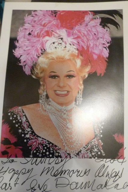 Drag Legend DANNY LA RUE hand signed photo