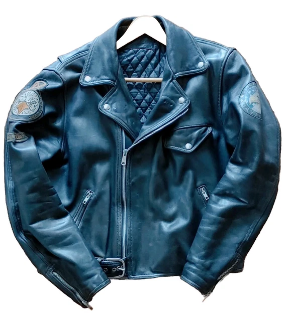 HARLEY DAVIDSON MOTORCYCLE Jacket Black Leather Rocker STURGIS South ...
