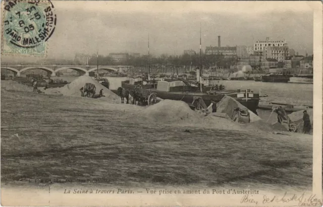 CPA La Seine a travers PARIS - Vue prise en amont du Pont d'Austerlitz (144252)