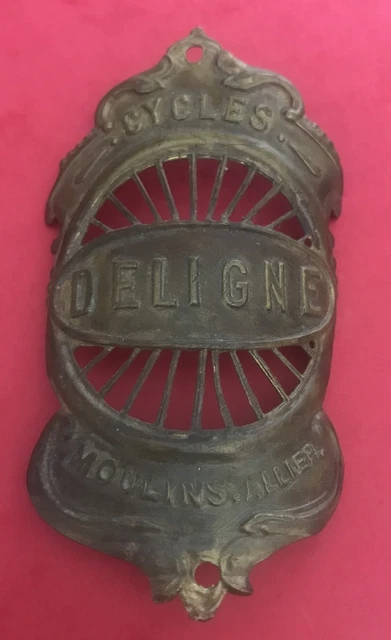 Plaque Vélo Ancienne Cycles Génial Lyon – Vintage Cyclisme – Objet De Collection