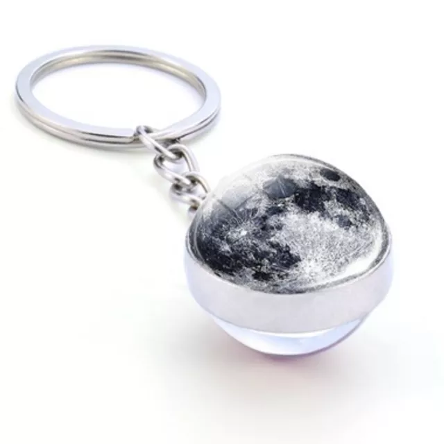 () Solar System Planet Keyring Earth Saturn Jupiter Mars Pattern