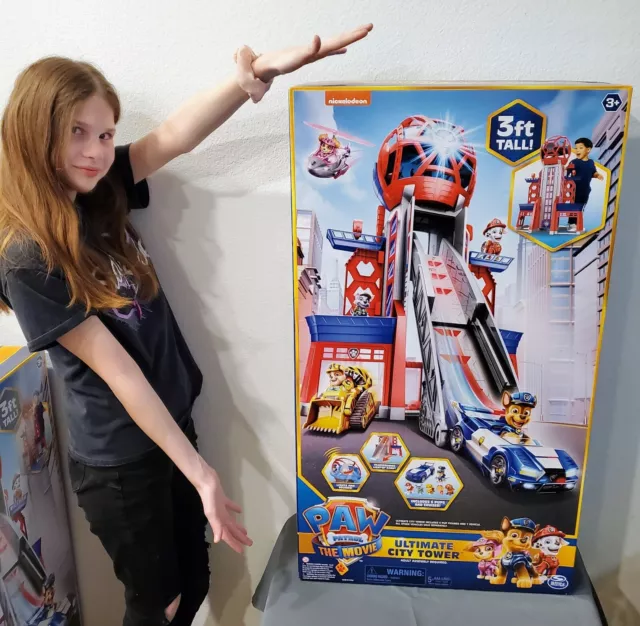 PAW PATROL THE Movie Ultimate City 3ft. Tall Transforming Tower BRAND 