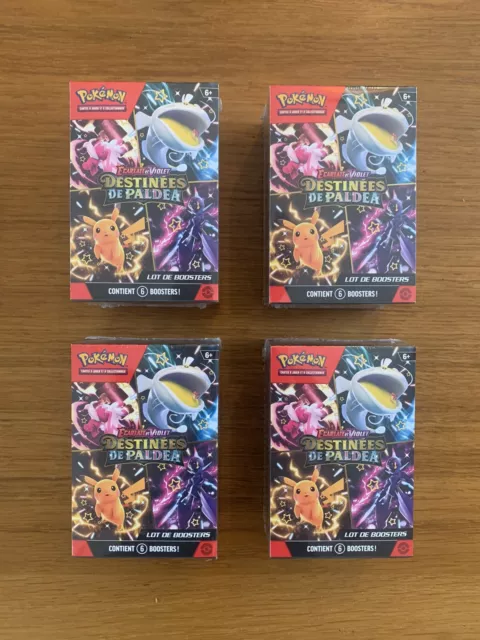 JCC Pokémon : lot de boosters Écarlate et Violet  Destinées de Paldea (6 booster