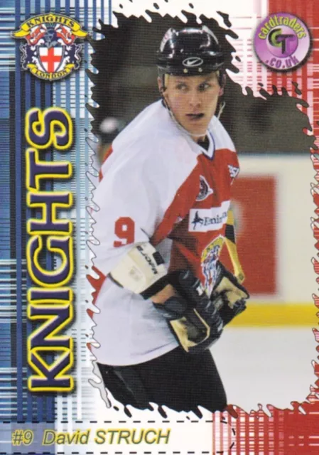 David Struch, London Knights (Bisl - U.k.), Rare 2001-02 Limited Edition Card.