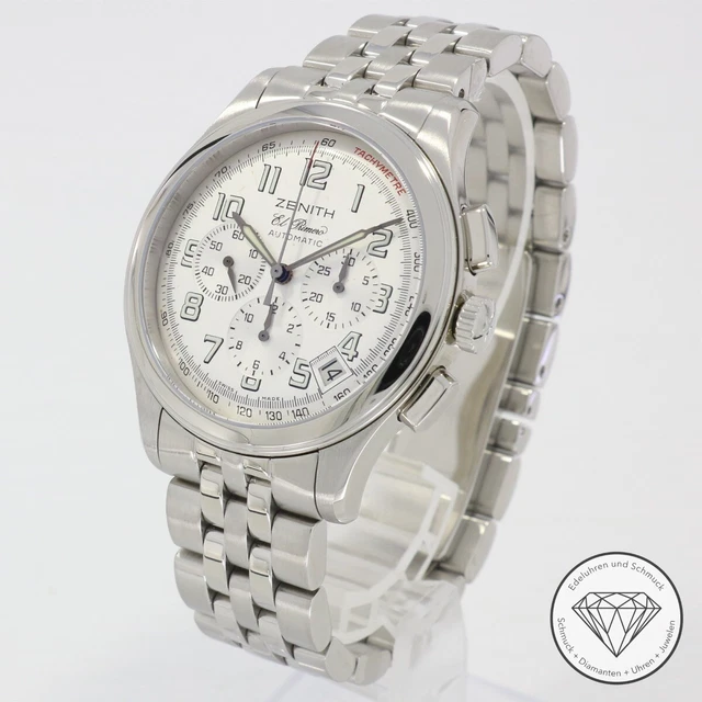 Zenith El Primero Sport Stahl 40mm Automatik Herren Uhr 03.0510.400 xxyy
