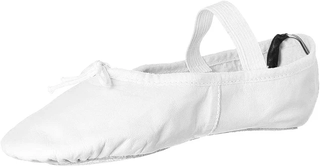 Leo Women's Ballet Russe Dance Shoe, White, 5.5 B US