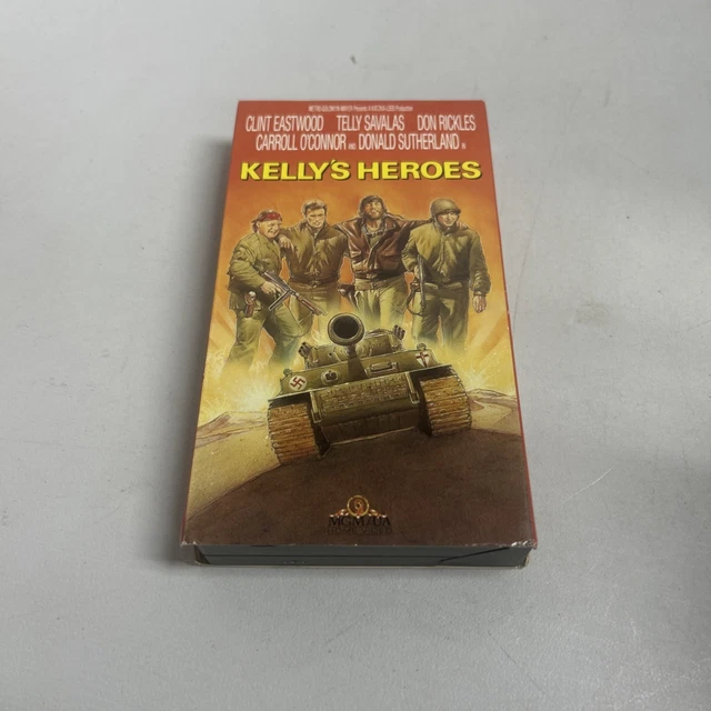 Des Kelly KELLY'S HEROES VHS Hi-Fi Stereo MGM/UA Action Clint Eastwood Telly ...