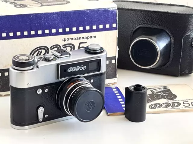 TESTED! NEW! FED-5B + Industar-61 L/D 2.8/55mm, 35mm Film Vintage Camera. M39!