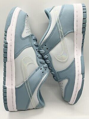 nike dunk low aura clear blue swoosh