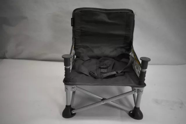 Summer Pop N Sit Travel Portable Booster Baby Chair Gray Folding No Tray