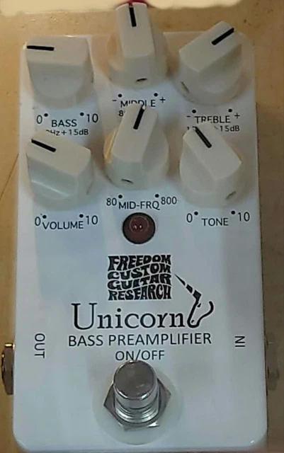 フリーダム　SP-BP-02 Unicorn Bass Preamplifier Freedom Custom Guitar Research Unicorn Bass Preamplifier SP