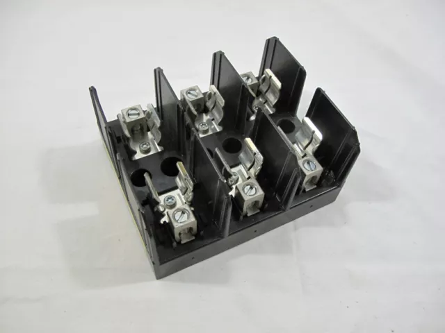 (1) NEW Buss Fuse Holder J60030-3C -- 30A  600V  3-Pole -- for Class J Fuses