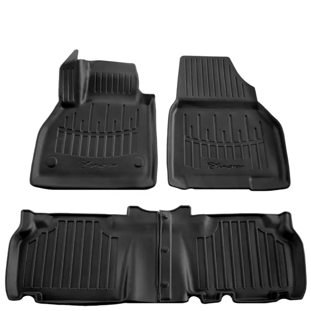 Gummifußmatten für Renault Kangoo II 2008-2020 3D Schalen Set Automatten