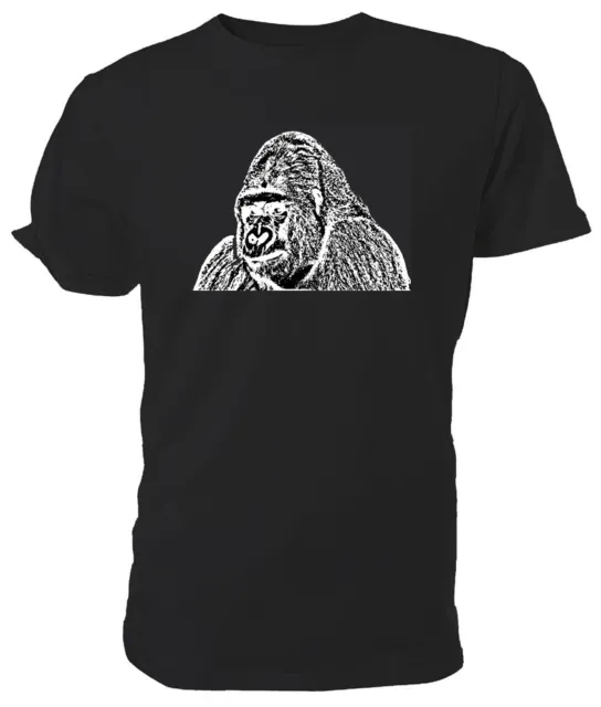Gorilla T shirt, WILDLIFE - Choice of size & colour! mens/womens