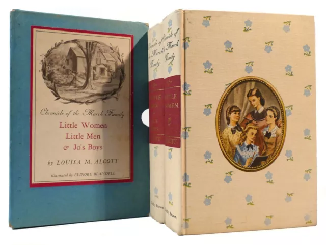 Louisa May Alcott LITTLE WOMEN, LITTLE MEN, JO'S BOYS  1st Edition Thus 1st Prin