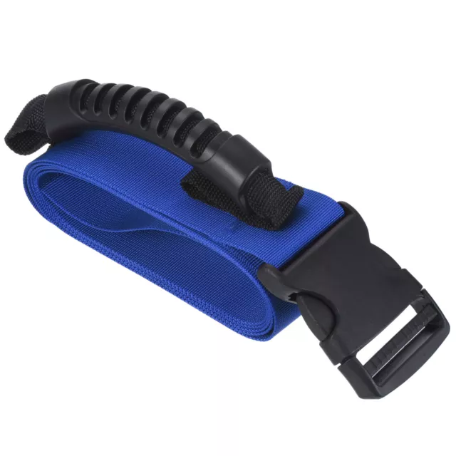Carrying Strap with Handle, Adjustable Nylon Belt for Moving Boxes, Blue