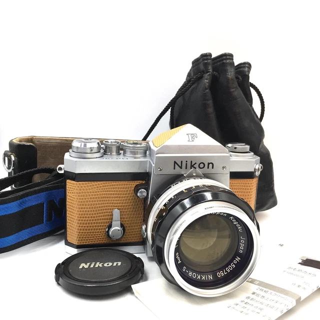 [ près De Mint Cla D'] Nikon F Eye Level Chromé Reflex Caméra à Film Avec /
