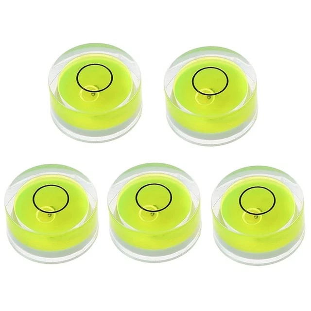 Confezione da 5 livellamento bilancia rotonda Spirit Level Bullseye