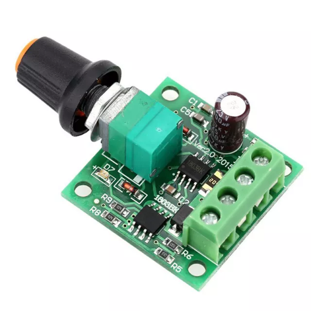 Niederspannung DC PWM Motor Drehzahlsteller Modul 1.8V 3V-5V-6V 12V 2A A4C8)