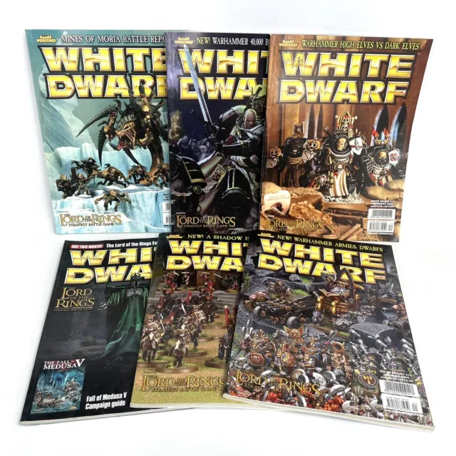 X6 White Dwarf Games Workshop Magazines #310-314 +#317 2005