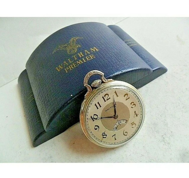 DIAL ANTIQUE 1928 Waltham Pocket Watch w/ Box EUR 422,98