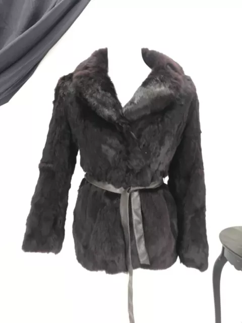 Knit Rabbit Fur Lady Jacket, Real Fur Coat, Winter Coat, Real Fur Jacket