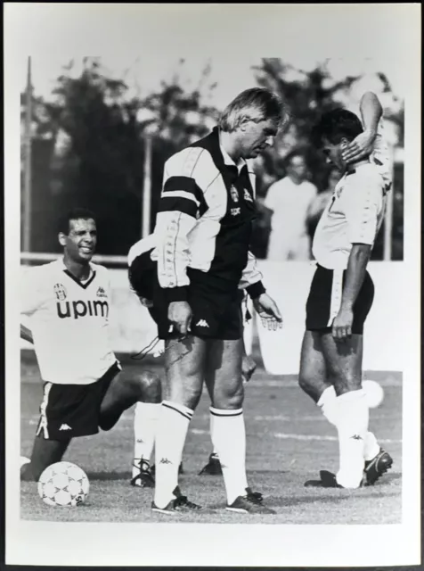 Vintage Press Photo Maifredi And Casiraghi Juventus 1990 FT 2531 - print 24x18