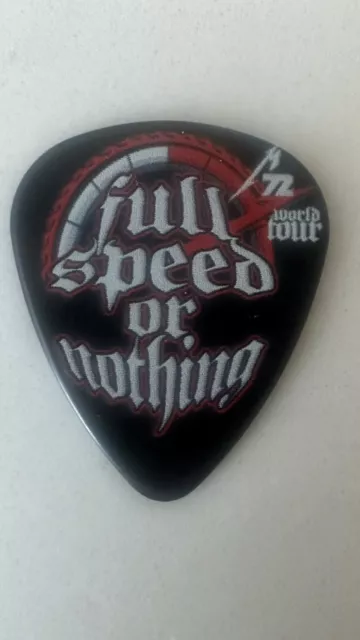 SUPER RARE Metallica 72 Seasons WORLD TOUR Full Speed or nothing guitar pick2023