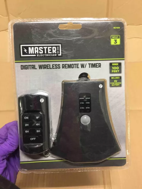Master Electrician RC-021/TR033-7 Digital Timer w/ Remote, Indoor or  Outdoor - Quantity 5
