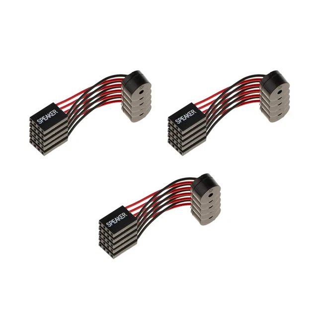 10 Haut-Parleurs Buzzer 4 Broches Pour Carte Mère PC - Connecteur 2.54mm - Pour Codes D'Erreur BIOS